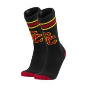 USC Trojans Black SC Interlock Throwback Crew Sock